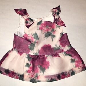 Janie And Jack Elegant Floral Baby Girl Dress | Size 18-24 M